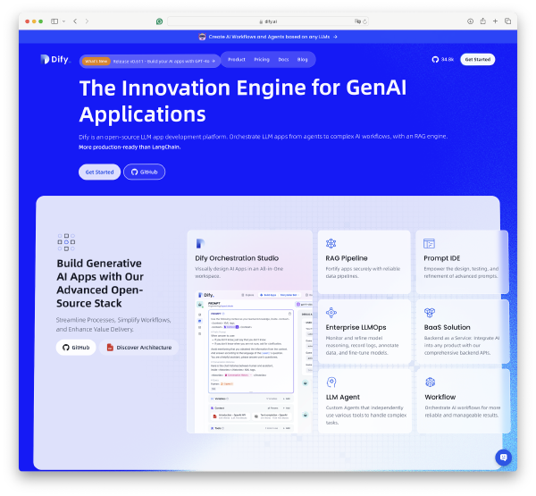 使用Pigsty,PG,PGVector自建Dify -- AI工作流平台