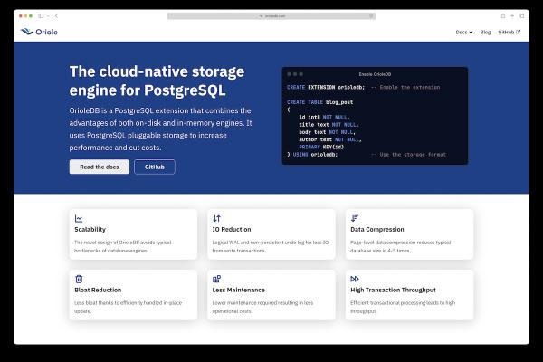 OrioleDB 来了！4x性能，消除顽疾，存算分离
