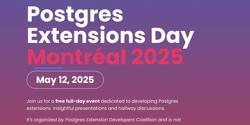 Featured Image for Postgres Extension Day，咱们不见不散
